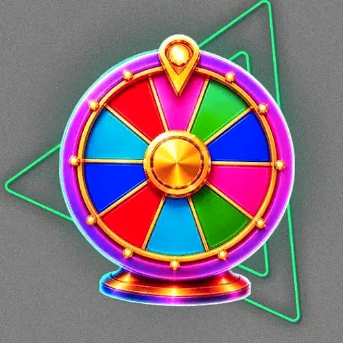 Colourful prize wheel