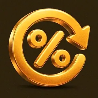 Gold percent symbol — Richard