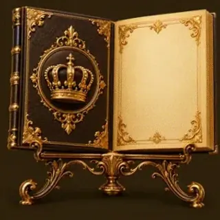 Ornate open book — Richard