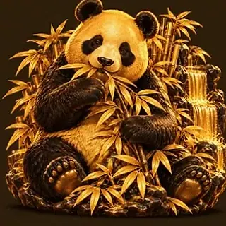 Panda eating bamboo — Richard